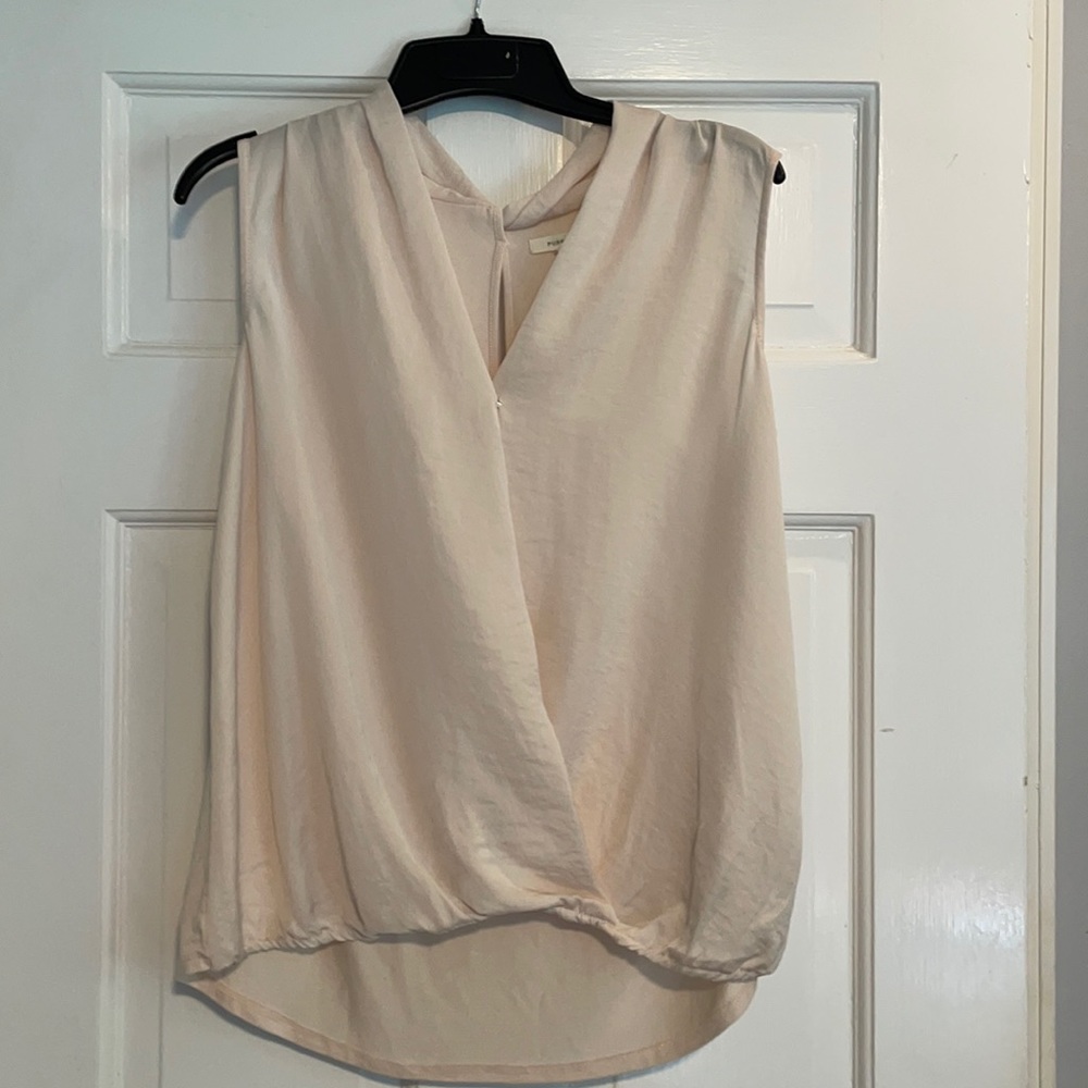 Anthropology Tan/Blush no sleeve top